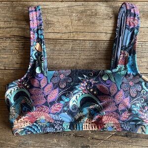 Johnny Was Sea Owl Floral Bikini Top medium